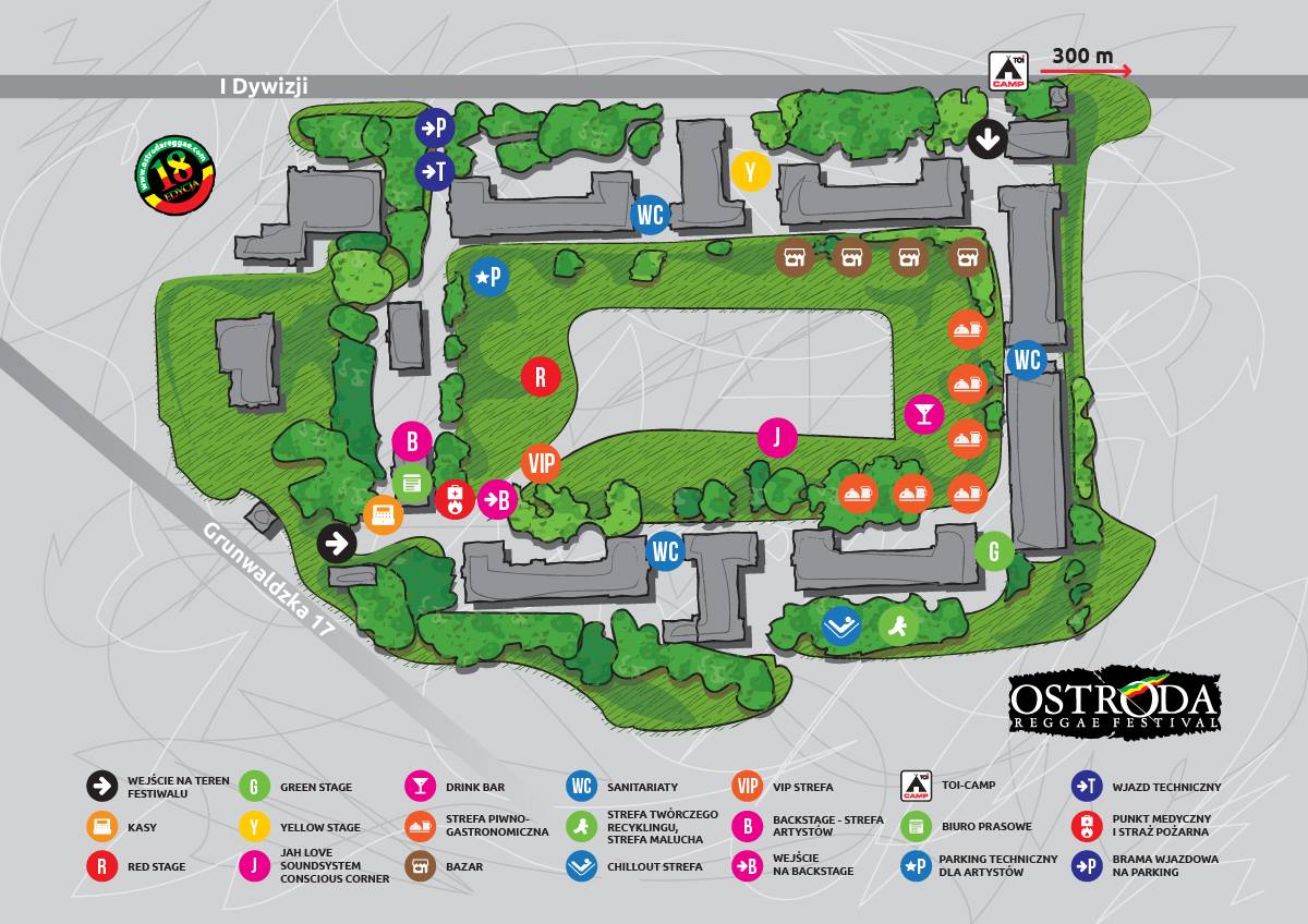 Photo of Location / official TOI CAMP site – Ostróda Reggae Festival 2018