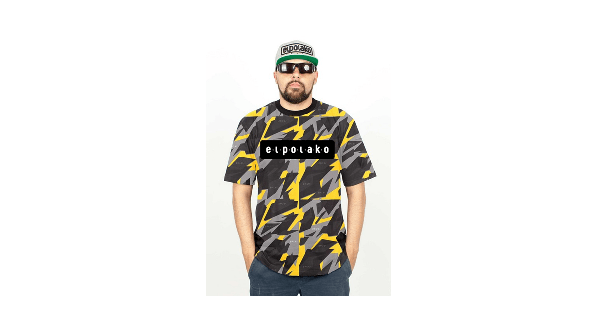 Photo of T-Shirt EL POLAKO PREMIUM YELLOW TRIANGLE MORO – EL POLAKO