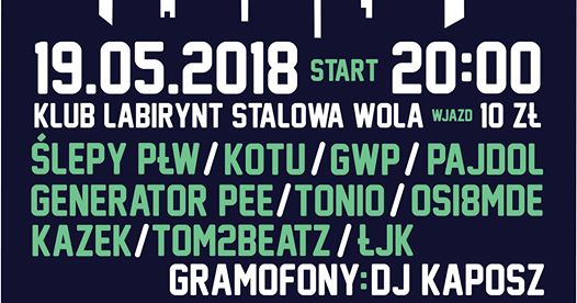 Photo of Koncert Stalowowolski RAP // 19.05.2018 // Klub Labirynt