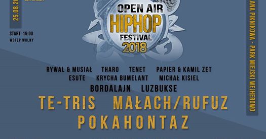 Photo of Open Air Hip Hop Festival – Pokahontaz x Małach/Rufuz x Te-tris