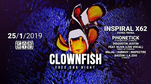 Photo of Clownfish Free DnB Night @Fabric 25-1-2019