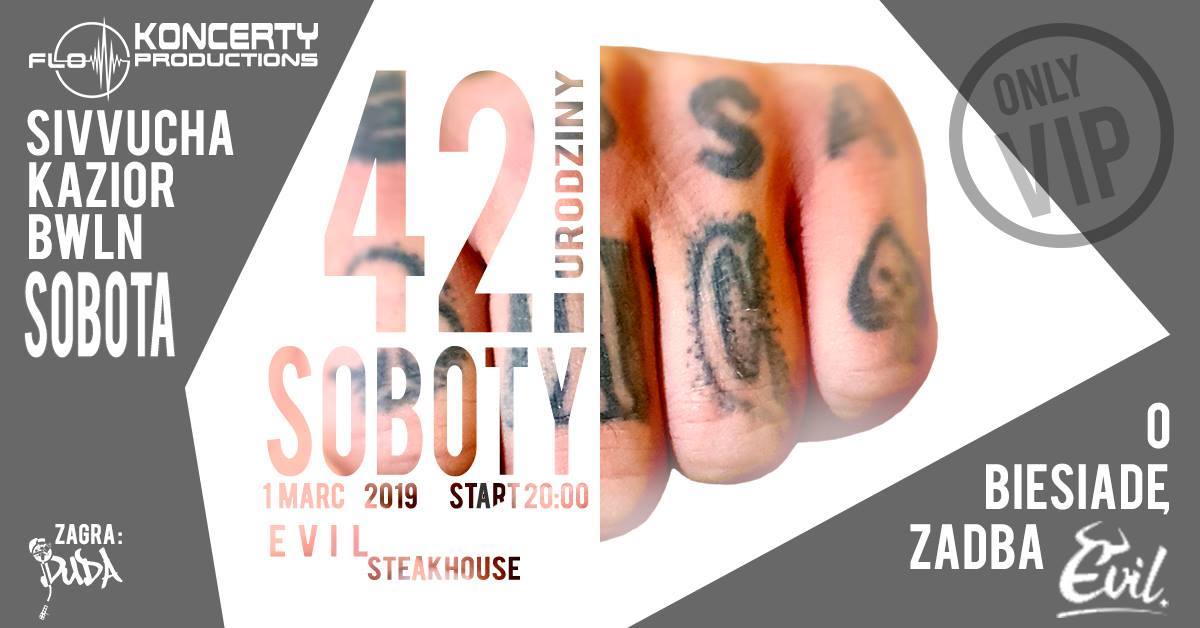 Photo of 42. urodziny Soboty już niedługo! – hhnigdystop.com