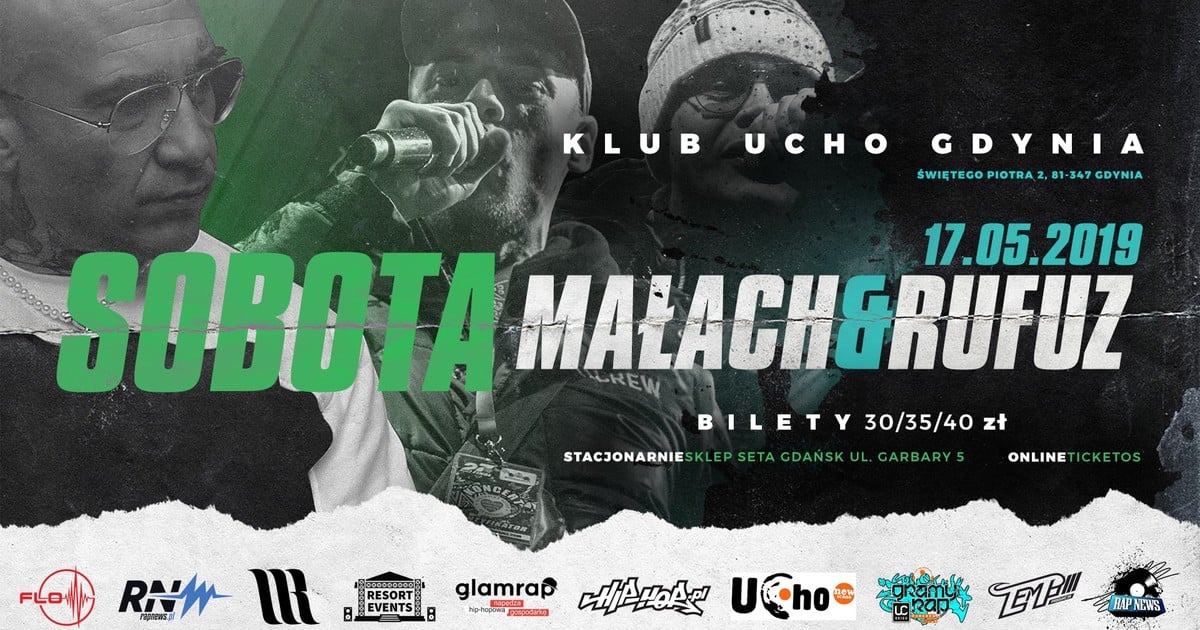 Photo of Kup bilet na Sobota x Małach & Rufuz – 17.05.2019 UCHO Gdynia w TicketOS