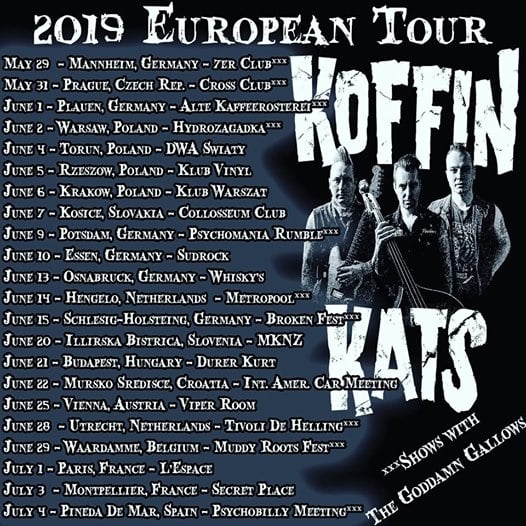 Photo of 4 koncerty w Polsce! Koffin Kats (USA) •…