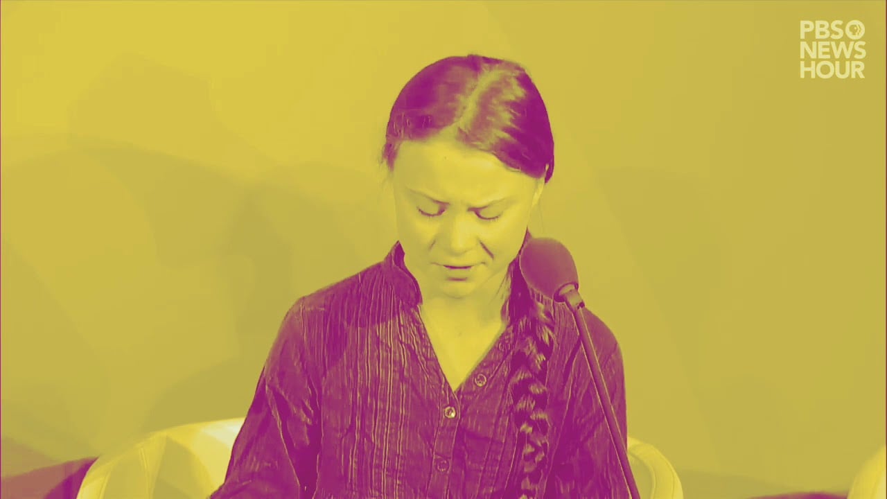 Photo of Greta Thunberg sings Swedish Death Metal