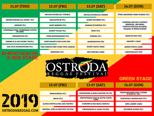 Photo of Ostróda Reggae Festival 2019 lineup: Amf…