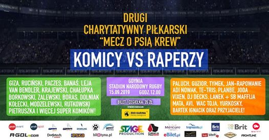 Photo of Drugi Charytatywny mecz o Psią Krew – czyli Komicy vs Raperzy