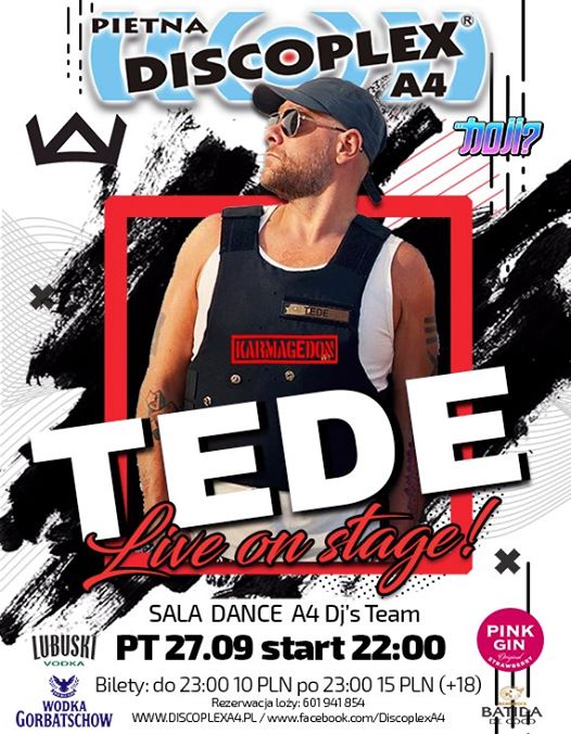 Photo of Tede live on stage!