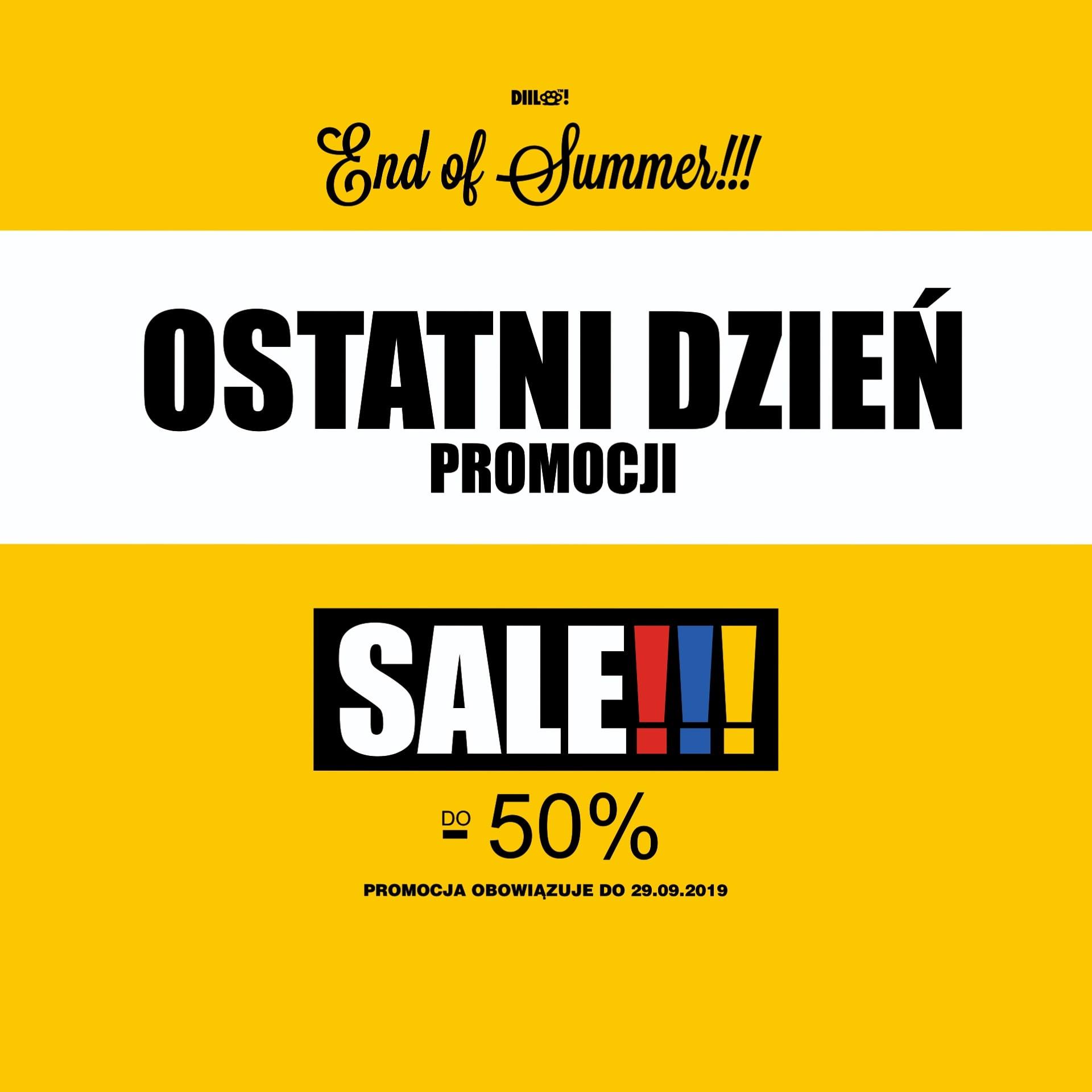 Photo of Dziś ostatni dzień promocji END OF SUMME…