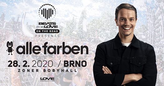 Photo of Beats for Love: On the Road pres Alle Farben ♡ Brno