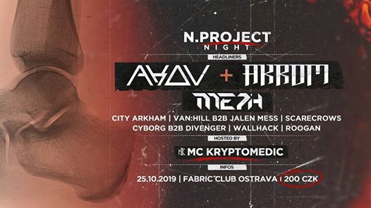 Photo of N.project Night with AKOV & AKROM + MC Kryptomedic