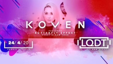 Photo of LQDT w/ Koven: Butterfly Effect @Fabric 24-4-2020
