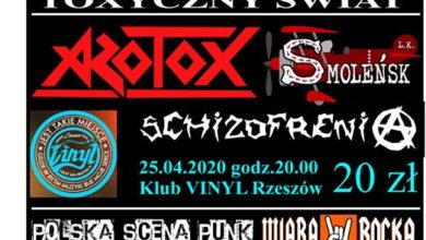 Photo of Toxyczny Świat – Azotox, Schizofrenia, Smoleńsk – VINYL Rzeszów