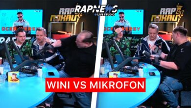 Photo of WINI ZNOKAUTOWAŁ MIKROFON W RAPNEWS STUDIO!