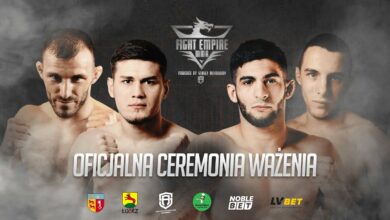 Photo of Fight Empire MMA 1 – OFICJALNA CEREMONIA WAŻENIA