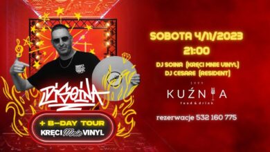 Photo of DJ SOINA B-DAY – kręci mnie vinyl tour | kuźnia food&drink