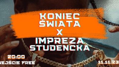 Photo of IMPREZA STUDENCKA KŚ // 11.11 SOBOTA // START 20:00 //WJAZD FREE