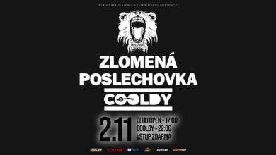 Photo of ZLOMENÁ POSLECHOVKA – DJ COOLDY / 2.11. / Rokáč – Jablunkov