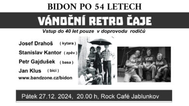Photo of Vánoční Retro Čaje – BIDON po 54 letech / 27.12. / Rokáč