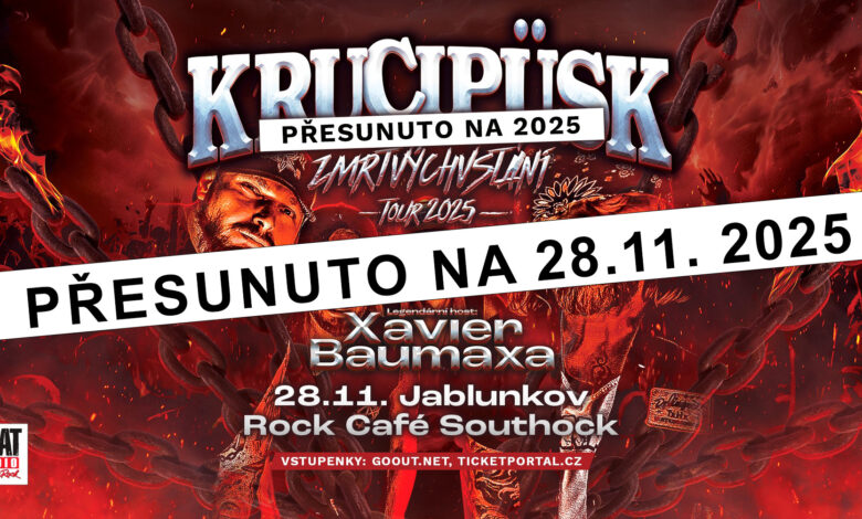 Photo of Jablunkov – Rock Café Southock – ZMRTVÝCHVSTÁNÍ TOUR 2025 – Krucipüsk, host: Xavier Baumaxa