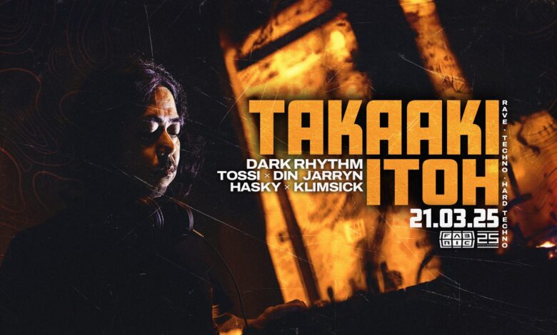 Photo of Takaaki Itoh @ Fabric Ostrava